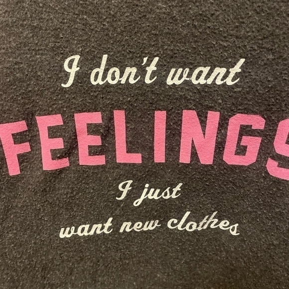 WildFox I Don’t Want Feelings I Just Want New Clothes Baggy Beach Jumper - Picture 4 of 6